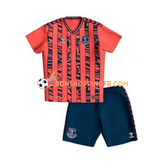 Maillot Extérieur Everton 2023-2024 Manches Courtes Jeune Enfant(+shorts)