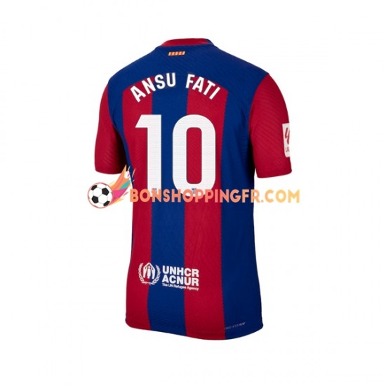 Maillot Domicile FC Barcelone Ansu Fati 10 2023-2024 Manches Courtes Homme