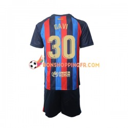Maillot Domicile FC Barcelone Gavi 30 2022-2023 Manches Courtes Jeune Enfant(+shorts)