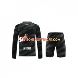 Maillot Extérieur FC Barcelone Gardien 2023-2024 Manches Longues Jeune Enfant(+shorts)