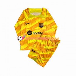 Maillot 4ème FC Barcelone Gardien 2023-2024 Manches Longues Jeune Enfant(+shorts)