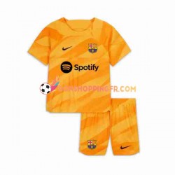 Maillot 4ème FC Barcelone Gardien 2023-2024 Manches Courtes Jeune Enfant(+shorts)