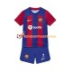 Maillot Domicile FC Barcelone Ousmane Dembele 7 2023-2024 Manches Courtes Jeune Enfant(+shorts)