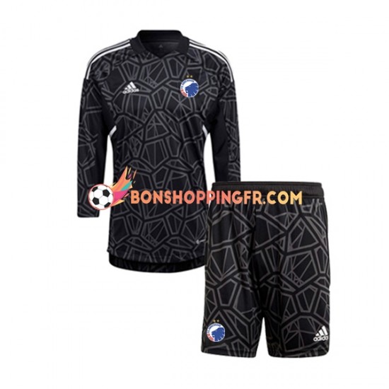 Maillot Domicile FC Copenhague Gardien 2022-2023 Manches Longues Jeune Enfant(+shorts)