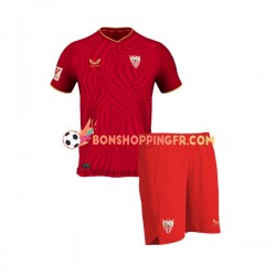 Maillot Extérieur Séville FC 2023-2024 Manches Courtes Jeune Enfant(+shorts)