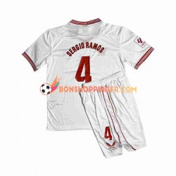 Maillot Domicile Séville FC Sergio Ramos 4 2023-2024 Manches Courtes Jeune Enfant(+shorts)