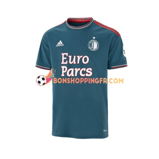 Maillot Extérieur Feyenoord Rotterdam 2022-2023 Manches Courtes Homme