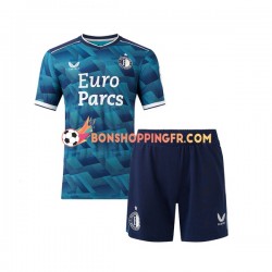 Maillot Extérieur Feyenoord Rotterdam 2023-2024 Manches Courtes Jeune Enfant(+shorts)