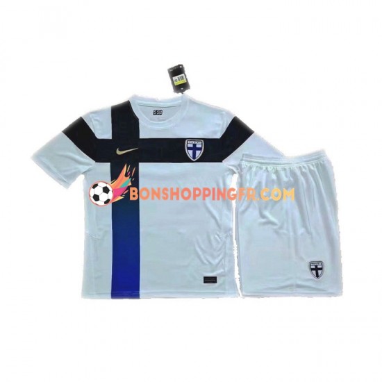 Maillot Domicile Finlande Euro 2020 Manches Courtes Jeune Enfant(+shorts)