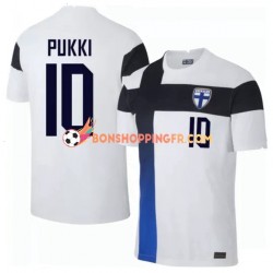 Maillot Domicile Finlande Teemu Pukki 10 Euro 2020 Manches Courtes Homme