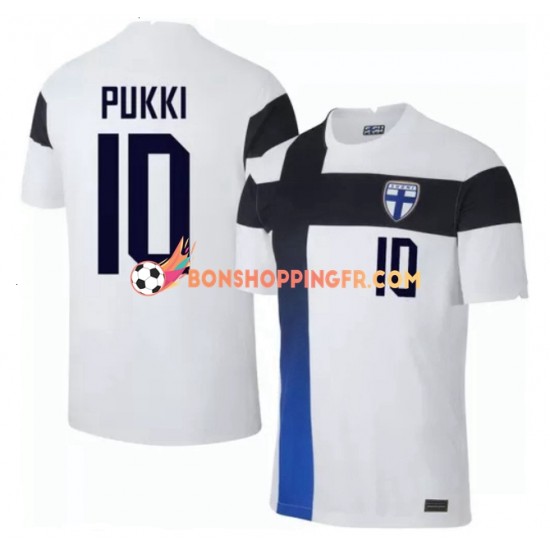 Maillot Domicile Finlande Teemu Pukki 10 Euro 2020 Manches Courtes Homme