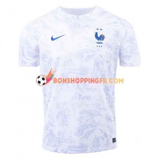 Maillot Extérieur France Coupe du Monde 2022 Manches Courtes Homme