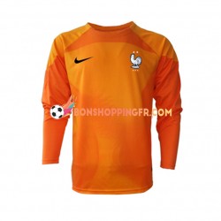 Maillot Extérieur France Gardien Coupe du Monde 2022 Manches Longues Homme