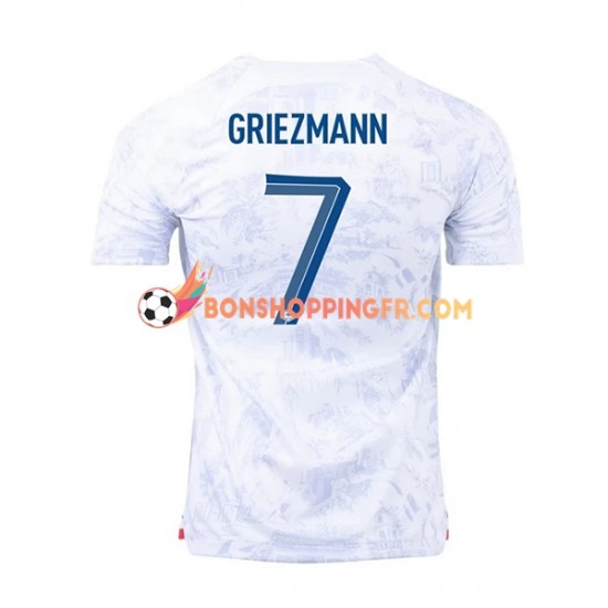 Maillot Extérieur France Griezmann 7 Coupe du Monde 2022 Manches Courtes Homme