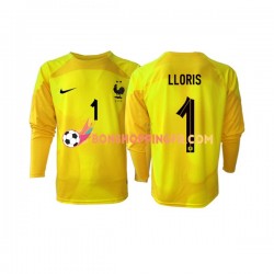 Maillot 3ème France Gardien Hugo Lloris 1 Coupe du Monde 2022 Manches Longues Homme