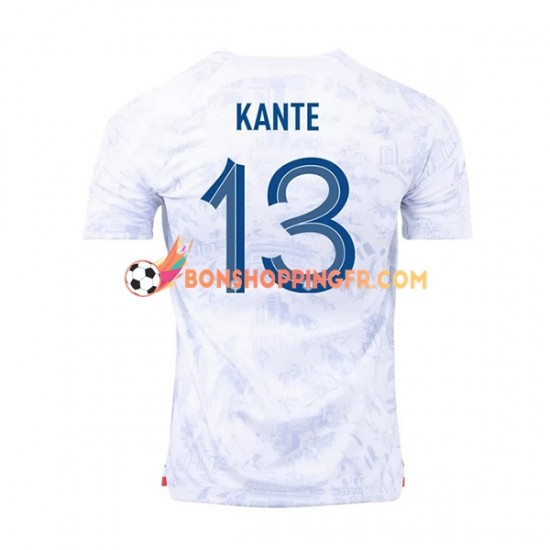 Maillot Extérieur France Kante 13 Coupe du Monde 2022 Manches Courtes Homme