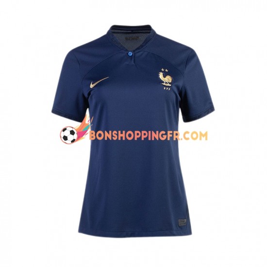 Maillot Domicile France Coupe du Monde 2022 Manches Courtes Femme