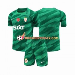 Maillot Domicile Galatasaray Gardien 2023-2024 Manches Courtes Jeune Enfant(+shorts)