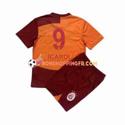 Maillot Domicile Galatasaray Icardi 9 2023-2024 Manches Courtes Jeune Enfant(+shorts)
