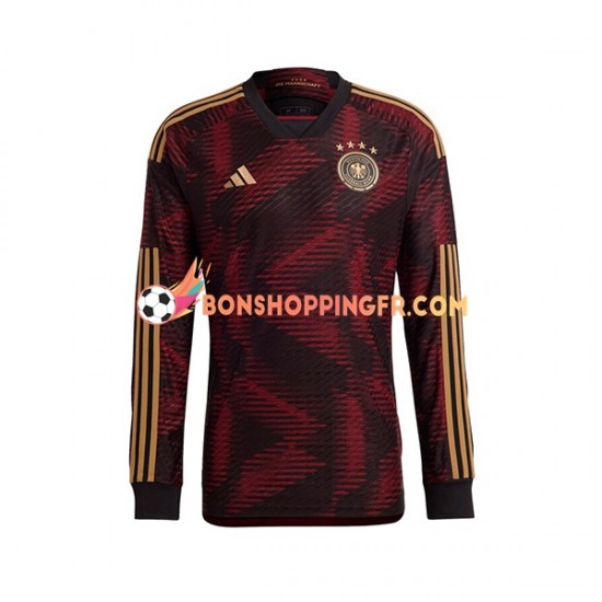 Maillot Extérieur Allemagne Coupe du Monde 2022 Manches Longues Homme