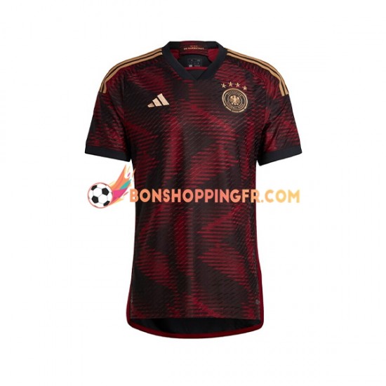 Maillot Extérieur Allemagne Coupe du Monde 2022 Manches Courtes Homme