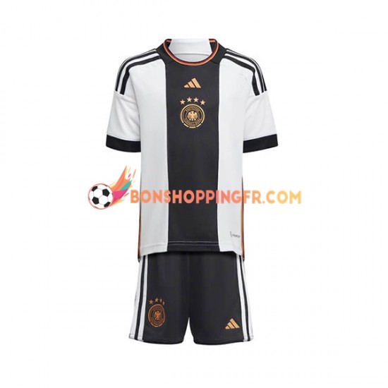 Maillot Domicile Allemagne Coupe du Monde 2022 Manches Courtes Jeune Enfant(+shorts)