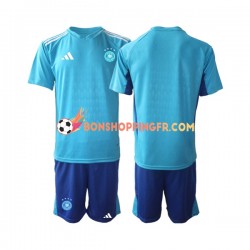 Maillot Domicile Allemagne Gardien Coupe du Monde 2022 Manches Courtes Jeune Enfant(+shorts)