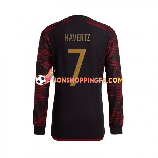 Maillot Extérieur Allemagne Havertz 7 Coupe du Monde 2022 Manches Longues Homme