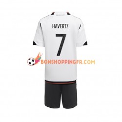 Maillot Domicile Allemagne Havertz 7 Coupe du Monde 2022 Manches Courtes Jeune Enfant(+shorts)
