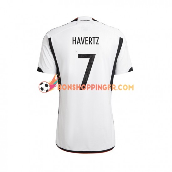 Maillot Domicile Allemagne Havertz 7 Coupe du Monde 2022 Manches Courtes Homme