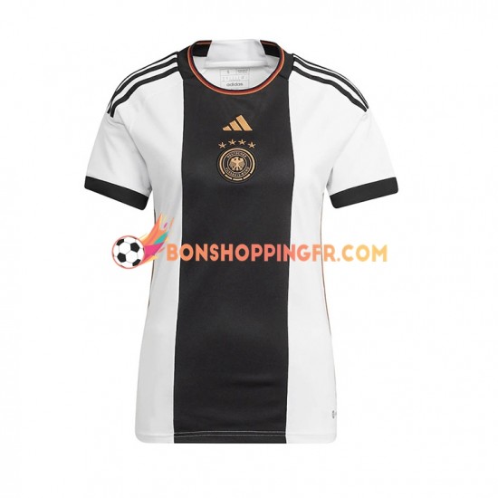 Maillot Domicile Allemagne Coupe du Monde 2022 Manches Courtes Femme