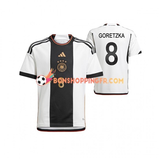 Maillot Domicile Allemagne Leon Goretzka 8 Coupe du Monde 2022 Manches Courtes Homme