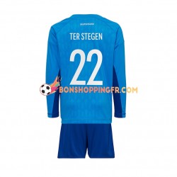 Maillot Domicile Allemagne Gardien ter Stegen 22 Coupe du Monde 2022 Manches Longues Jeune Enfant(+shorts)