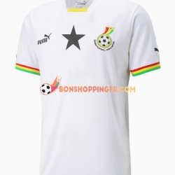 Maillot Domicile Ghana Coupe du Monde 2022 Manches Courtes Homme