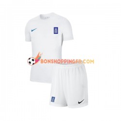 Maillot Extérieur Grèce 2022-2023 Manches Courtes Jeune Enfant(+shorts)