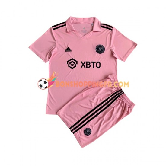 Maillot Domicile InterMiami 2023 Manches Courtes Jeune Enfant(+shorts)