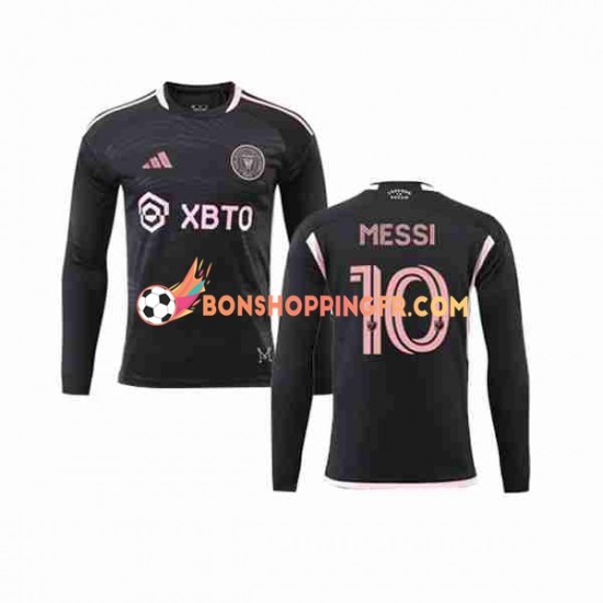 Maillot Extérieur InterMiami Lionel Messi 10 2023-2024 Manches Longues Homme