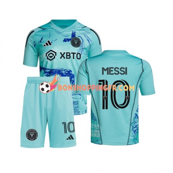 Maillot Domicile InterMiami Lionel Messi 10 Special 2023-2024 Manches Courtes Jeune Enfant(+shorts)