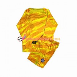 Maillot Domicile Inter Milan Gardien 2023-2024 Manches Longues Jeune Enfant(+shorts)