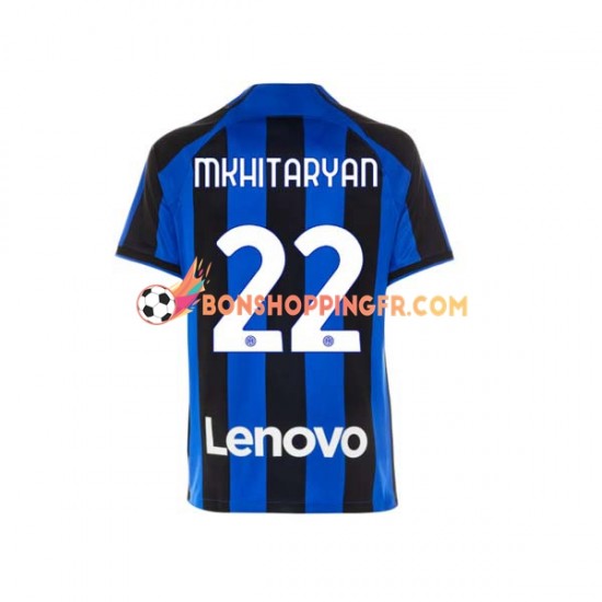 Maillot Domicile Inter Milan Henrikh Mkhitaryan 22 2022-2023 Manches Courtes Homme