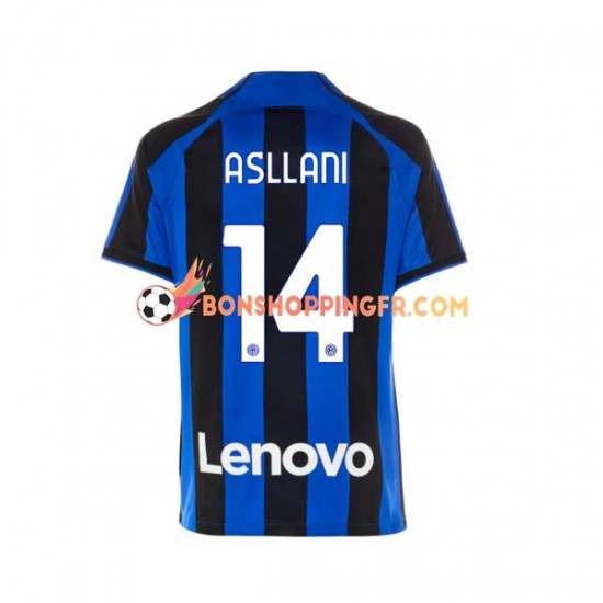 Maillot Domicile Inter Milan Kristjan Asllani 14 2022-2023 Manches Courtes Homme