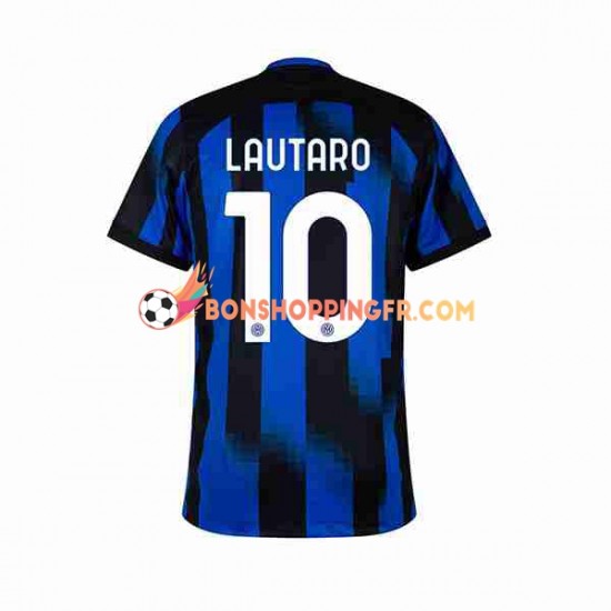 Maillot Domicile Inter Milan Lautaro Martinez 10 2023-2024 Manches Courtes Homme