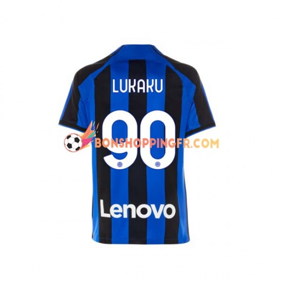 Maillot Domicile Inter Milan Romelu Lukaku 90 2022-2023 Manches Courtes Homme
