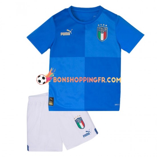 Maillot Domicile Italie 2022 Manches Courtes Jeune Enfant(+shorts)