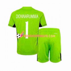 Maillot Domicile Italie Gardien Donnarumma 1 2023 Manches Courtes Jeune Enfant(+shorts)