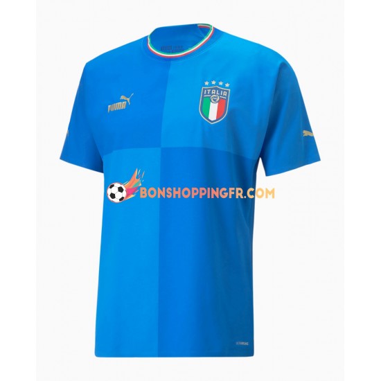 Maillot Domicile Italie 2022 Manches Courtes Homme