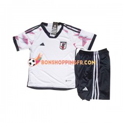 Maillot Extérieur Japon Coupe du Monde 2022 Manches Courtes Jeune Enfant(+shorts)