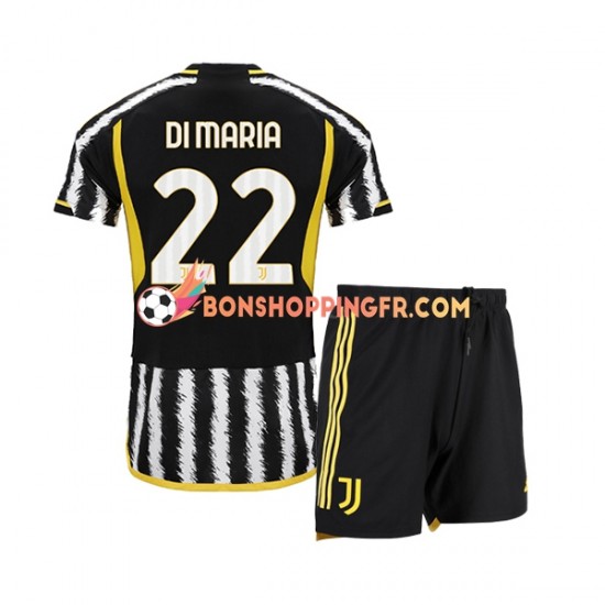 Maillot Domicile Juventus Angel Di Maria 22 2023-2024 Manches Courtes Jeune Enfant(+shorts)