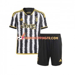 Maillot Domicile Juventus 2023-2024 Manches Courtes Jeune Enfant(+shorts)