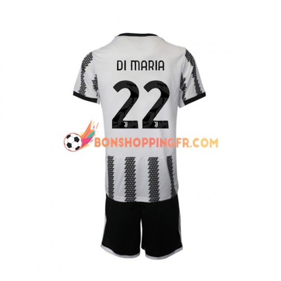 Maillot Domicile Juventus Di Maria 22 2022-2023 Manches Courtes Jeune Enfant(+shorts)